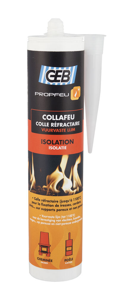 Collafeu  Colle mastic réfractaire tube 50 ml sous blister - Quincaillerie  Gervais, réseau MASTERPRO
