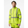 Veste de travail zippée polaire haute visibilité UC-ME - Jaune  image 2
