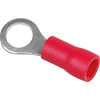 Boite de 50 cosses à oeil rond - 0,5 à 1,5mm² - Rouge image 2