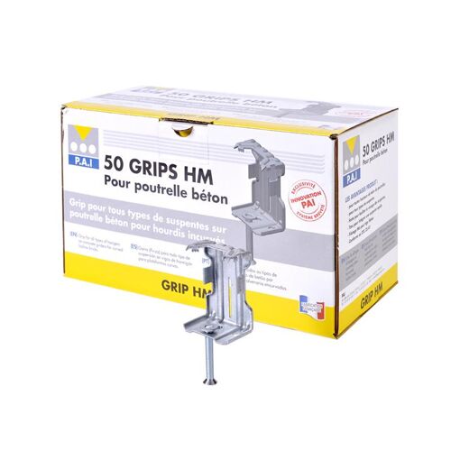 GRIP HM pour attache de suspension sur poutrelle bÃ©ton 3 en 1 - Boite de 50 image