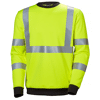 Sweat de travail col ras de cou haute visibilité ADDVIS - Jaune image 0