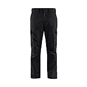 Pantalon de travail pour l'industrie stretch 2D 1444 - Noir/Rouge image