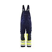 Salopette de travail multinormes 2607 - Marine/Jaune fluo image