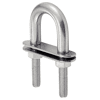 Etrier en U - Avec double plaque - Inox A4 image 0