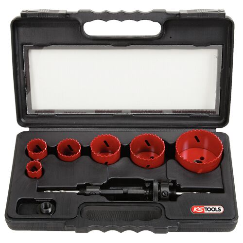 Coffret de 6 scies cloches, Ø22 à 68 mm image