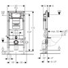 Bâti-support autoportant Duofix Plus UP320 image 3