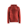 Sweat de travail à capuche imprimé 3D 3530 - Rouge brique image 0