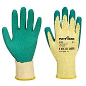 Gants tricoté enduit Latex Classique Vert image