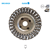 Brosse circulaire fil acier torsadé pour métal Classic image