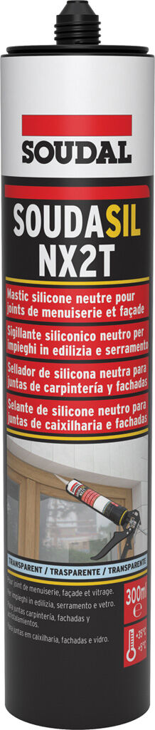 Mastic Silicone Neutre Transparent - Soudasil Nxt Soudal - Mastic Silicone