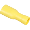 Boite de 50 cosses femelles completement isolées 4 à 6mm² - Jaune image 0