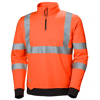 Sweat de travail à col haut zippé haute visibilité ADDVIS - Orange image 0