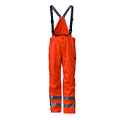 Pantalon de travail à bretelles imperméable haute visibilité ROTHENBURG III - Orange image
