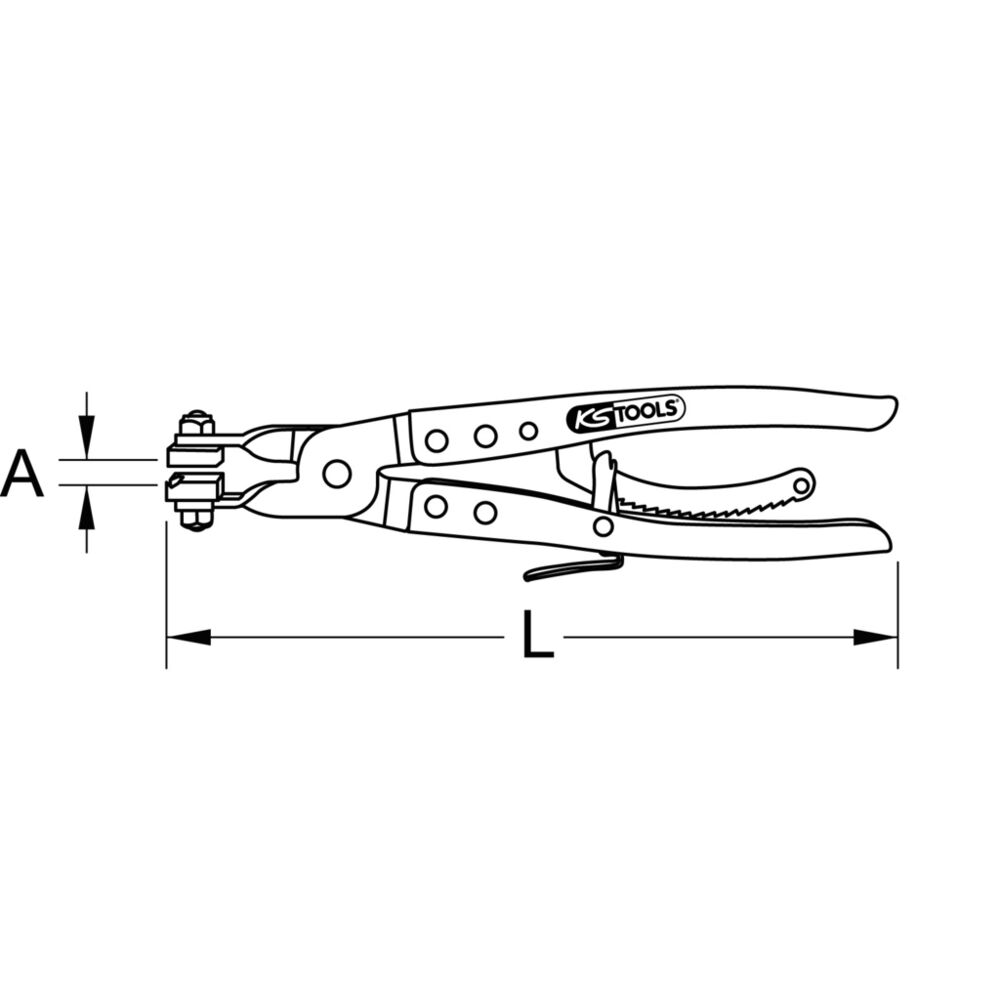 pince double articulation 430 mm pour collier de durite - laser tools -  Pinces et tenailles - Achat & prix