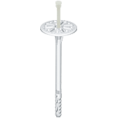 Cheville d'isolation à frapper avec clou plastique - faible profondeur ancrage image