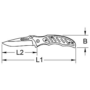 Couteau de poche coupe ceinture et brise-vitre image
