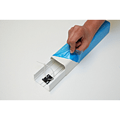Goulotte Super Optimal Long 2ml - blanc 9003 avec film de protection image