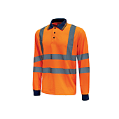 Polo ML SHINE Orange Fluo lot de 3 pièces image