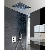 Ensemble de douche Rain Light Quadro (LED blanc froid d’ambiance) image