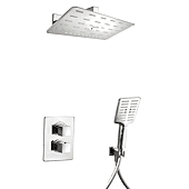 Ensemble thermostatique encastrée douche avec bras mural Plaza image