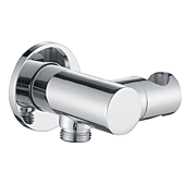 Support douchette prise d'eau mural murale orientable ronde image